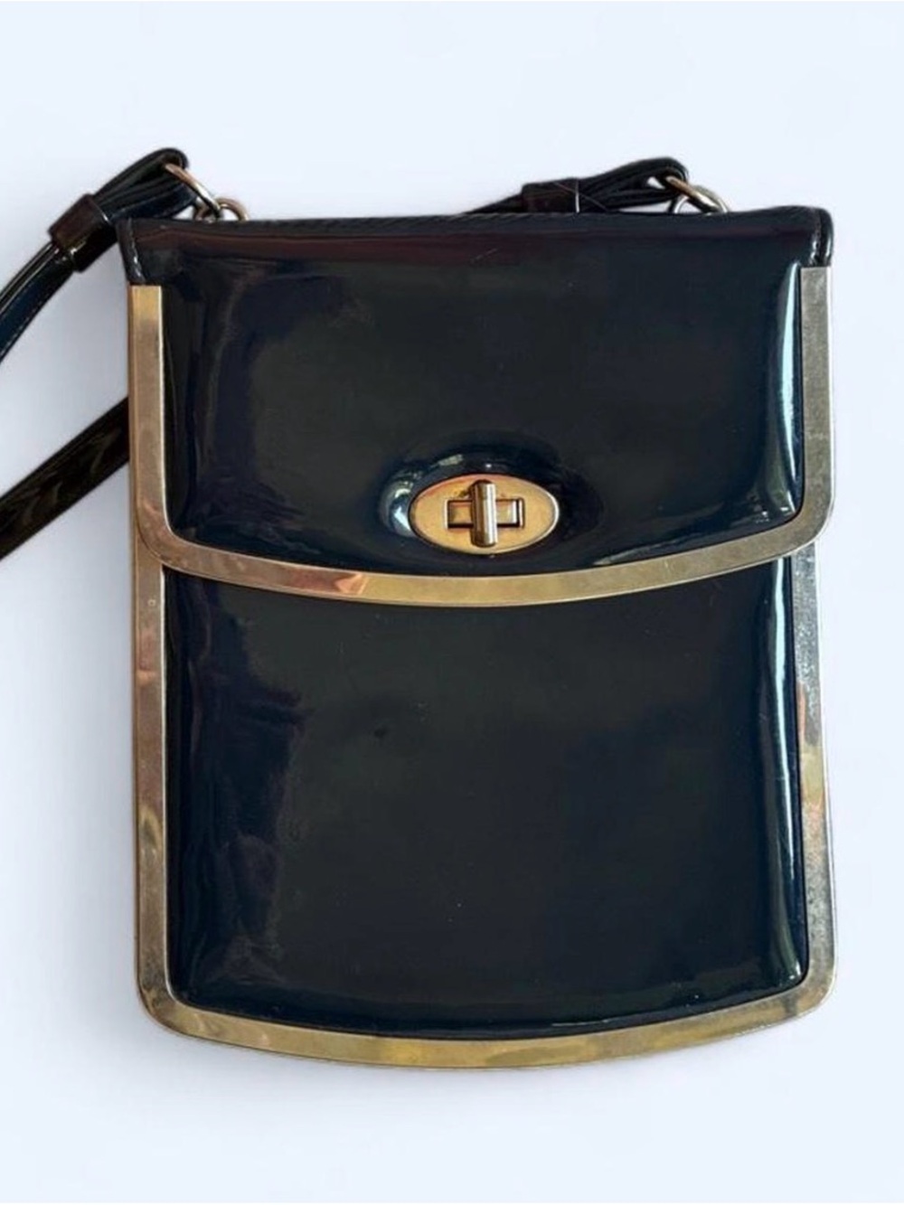 Vintage 1950/60s Celestial by Markay Navy & Silver Crossbody Vinyl Purse